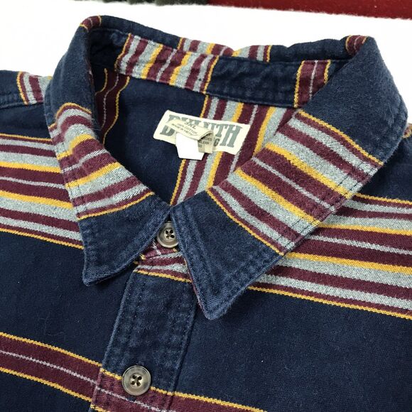 DULUTH Burlyweight Chamois Flannel Heavy Shirt Shacket Men 3XL Serape Stripe - Picture 4 of 12